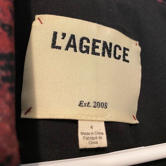 L’Agence Animal Print Blazer - Size 4 - Picture 4 of 6